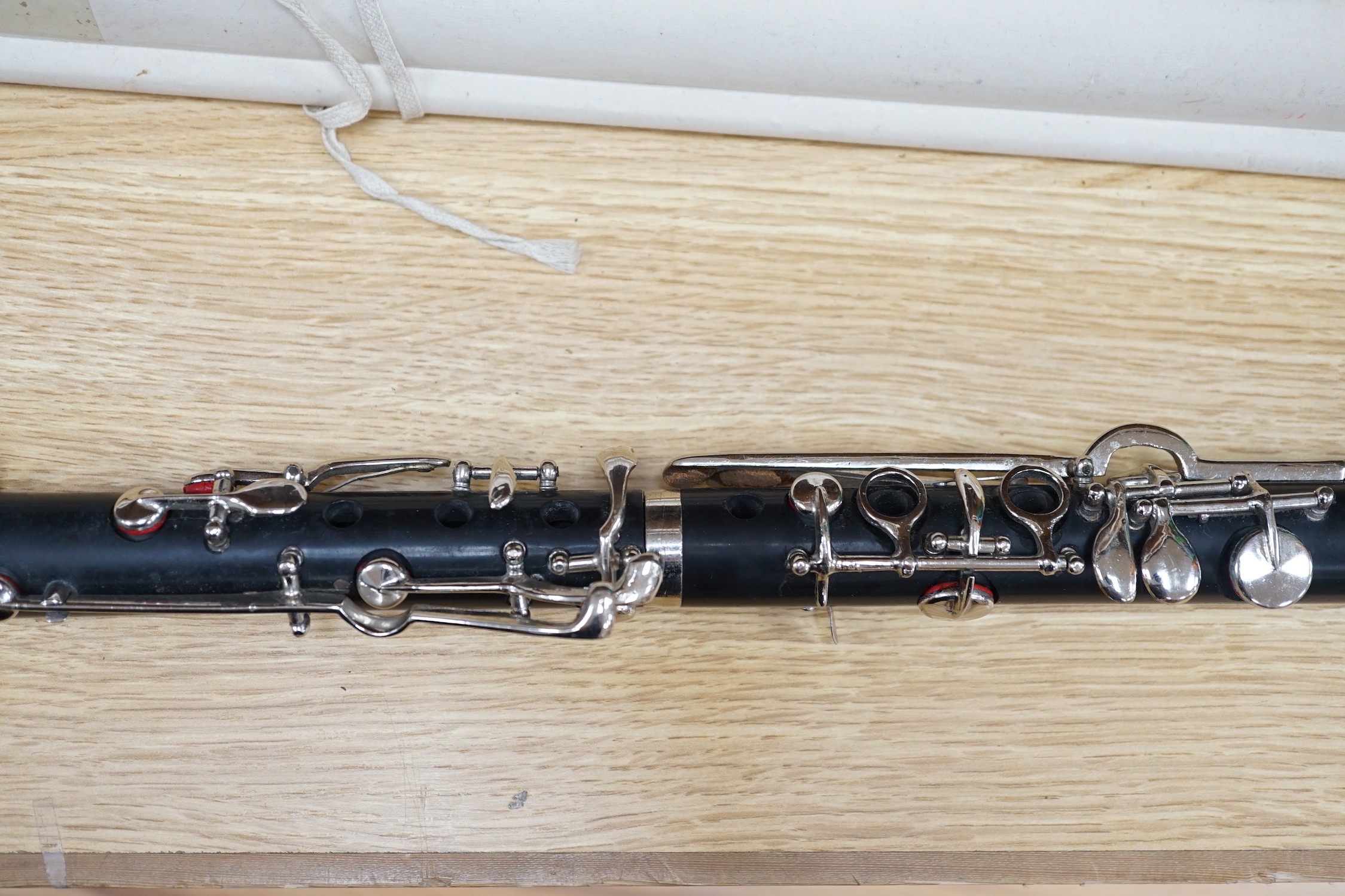 An ebonised clarinet, 65cms long